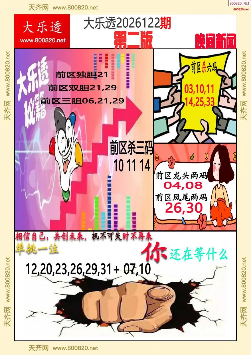 大乐透晚报二版